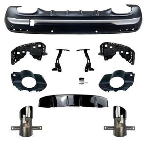 Diffuseur de pare-chocs arrière en plastique ABS noir brillant style AMG H247, montage direct, compatible avec Mercedes Benz <span class=keywords><strong>GLA</strong></span> H247 <span class=keywords><strong>2020</strong></span>+ - Product Image 1