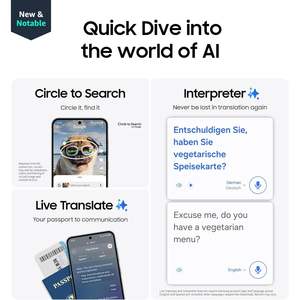 โทรศัพท์สำหรับ Samsung Galaxy S24 FE Ai โทรศัพท์ Android 128GB ปลดล็อคเต็มสมาร์ทโฟน Android กล้อง50MP ความละเอียดสูงแบตเตอรี่ยาวนานสดใส - Product Image 3