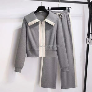 Nouvelle collection 2025 : Ensemble décontracté haut de gamme pour femme – Sweat à capuche et pantalon large pour le sport et les loisirs (2 pièces) - Product Image 1