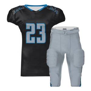 Conjunto de Uniforme de Fútbol Americano Personalizado, Manga Corta, Impreso, 100% Poliéster, Secado Rápido y Transpirable, Unisex, Servicio OEM - Product Image 1