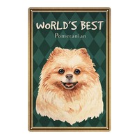 Fabricant Design personnalisé 20*30CM Vintage Cat Dog Pattern Plaque décorative murale en métal