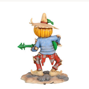 3D tamaño <span class=keywords><strong>grande</strong></span> Color Halloween carnaval fibra de vidrio calabaza espantapájaros jugando <span class=keywords><strong>Banjo</strong></span> - Product Image 4