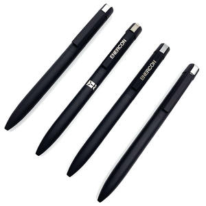 Nouveau stylo à bille de luxe en métal pour bureau, 0,7 mm, noir, avec logo personnalisé - Product Image 2