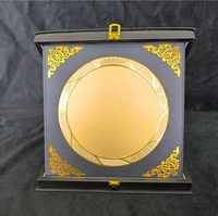 Nouvelle arrivée personnalisé cuir trophée médaille plaqué or récompenses argent fer cuivre aluminium mots personnalisés durables trophées uniques