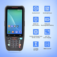 Android 10 3GB 32GB PDA Terminal de mano resistente lector NFC móvil PDA datos Escáner de código de barras Inventario Inalámbrico 4G GPS POS PDA