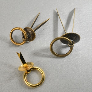 European Zinc Alloy Ring Pull Handles Vintage Cabinet <strong>Knobs</strong> for Kitchen Dresser Bedroom Furniture - Product Image 3
