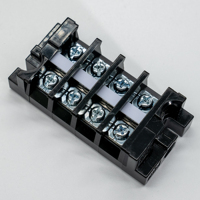 Bornier de rail PC Offre Spéciale SCED utilisé dans l'alimentation 10-20AWG M4 vis en acier 12.00mm bornier CE CUL