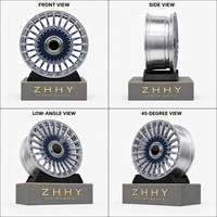 Jantes en alliage d'aluminium forgé ZHHY neuves, directement de l'usine, 6061-T6 Bronze Mesh, 130 mm PCD, 54 mm Offset ET10, pour Audi, pour voiture de tourisme