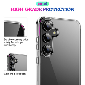Étui pour Samsung Galaxy <span class=keywords><strong>S34</strong></span> Plus S25Edge S24 S26 Ultra S23 S22 S21 S20 FE S25 Plus Coque de téléphone fine transparente Coque arrière rigide - Product Image 5