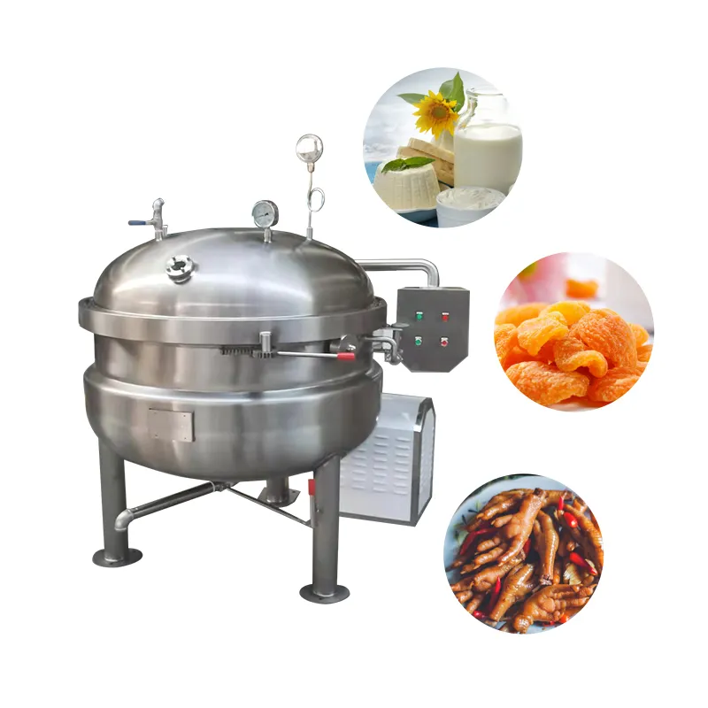 Good Quality industrial 200L/300L/400L Gas/electricity heating cooker pressure cooker distributor price