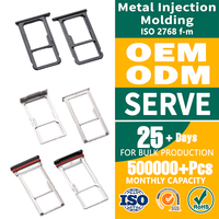 Pièces moulées par injection en acier inoxydable SUS304 pour composants de tiroir de carte SIM de smartphone – Fabricant direct