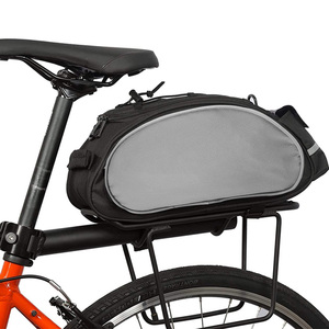 Vente en gros de sac de porte-bagages arrière de vélo noir pochette de voyage étanche multifonctionnelle à la mode sac de transport de vélo élégant - Product Image 5