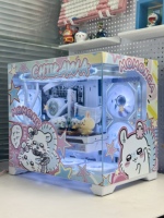 Boîtier d'ordinateur Mid-Tower personnalisé Chiikawa DIY Anime Character en métal avec support pour refroidissement liquide et vue panoramique - Boîtiers et tours d'ordinateur