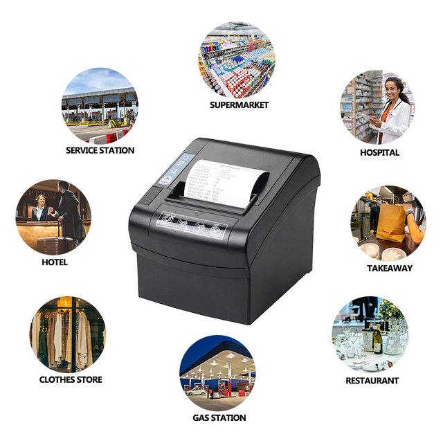 Tablet Restaurant Loyverse Pos System 80mm Auto Cut Thermal Receipt Printer OEM Bill Printer