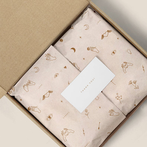 Natural Color Moon <strong>Pattern</strong> Customized logo <strong>Tissue</strong> Wrapping <strong>Paper</strong> for Shoes - Product Image 1