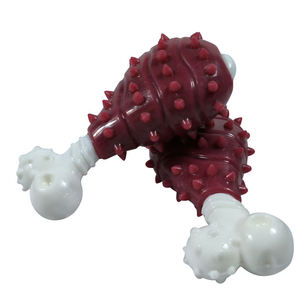 ของเล่นสัตว์เลี้ยง ของเล่นเคี้ยว ทนทานต่อการกัด ทำความสะอาดฟัน รูปทรงขาไก่ แท่งไนลอนสำหรับกัด ของเล่นเคี้ยวสำหรับสุนัข - Product Image 3