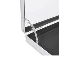 Vitrine de présentation de table en aluminium et verre, grande, portable, verrouillable, classique, étanche, écologique, fabriquée à la main, vente en gros d'usine