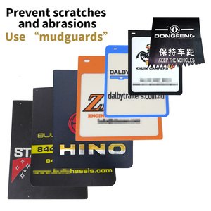 Chắn bùn cao su đen, logo xe tải/xe kéo tùy chỉnh của nhà sản xuất - Product Image 2