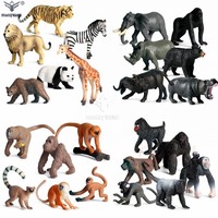 Figurines d'animaux sauvages en PVC simulés pour enfants réalistes Modèles d'animaux solides Jouet Figurines d'animaux de simulation en PVC sûres pour les enfants