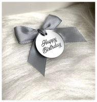 Placa de ajuste de menú acrílica con espejo dorado personalizado con texto grabado y lazo acrílico para decoraciones de aniversario de boda