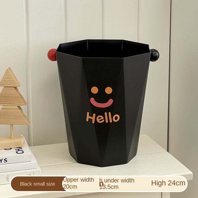 Petite taille boule de smiley noir