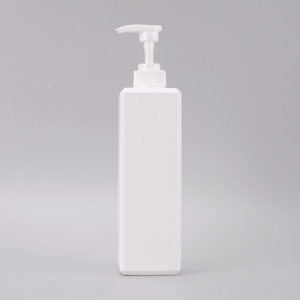 Flacon pompe carré en PET noir de 500 ml, emballage beauté, rechargeable, pour huile essentielle, shampoing, après-shampoing et <span class=keywords><strong>gel</strong></span> <span class=keywords><strong>douche</strong></span> - Product Image 2