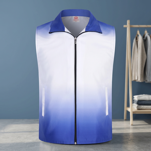 Chaleco Casual de Otoño para Hombre, Transpirable, para Actividades de Voluntariado y Caridad, con Estampado Completo en Degradado de Color, Venta al Por Mayor de Fábrica - Product Image 3