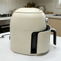 Friteuse à air manuelle RTS 4,5 L certifiée CE, design rétro classique en plastique, électrique, pour hôtels et usage domestique