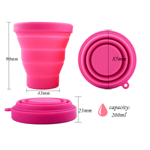 Stérilisateur de coupe menstruelle réutilisable en silicone de qualité médicale écologique et étui de rangement pliable, compatible <span class=keywords><strong>micro</strong></span>-<span class=keywords><strong>ondes</strong></span>, directement de l'usine OEM - Product Image 3