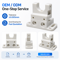 Blocs isolants en PTFE (Téflon) usinés sur mesure par CNC pour équipements de test haute tension avec support DFM