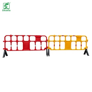 Barrière de sécurité routière Shunlu A034 2100 mm jaune/rouge en HDPE/PVC, protection IP65, pour parking - Product Image 4