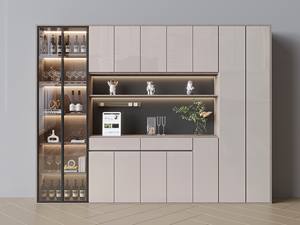 Gabinete de almacenamiento de vino de Arte de lujo ligero de pared triangular familiar de Villa personalizada de lujo - Product Image 3