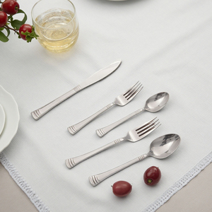 Vaisselle de conception de poignée de ligne simple de l'Asie du Sud-Est, modèle de style personnalisé, matériel d'acier inoxydable 18/10 - Product Image 5