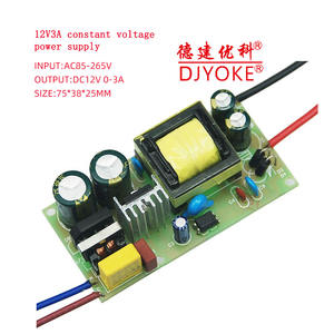 Alimentation à tension constante réglable 12V3A/75*38, entrée <span class=keywords><strong>AC85</strong></span>-<span class=keywords><strong>265V</strong></span>, 36W, avec protections contre les courts-circuits/surcharges pour - Product Image 3