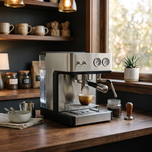 Cafetera Espresso Eléctrica Compacta para el Hogar - Diseño Alemán para una Preparación Premium - Product Image 3