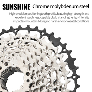 Piñón Libre de Acero Ultraligero SUNSHINE para Bicicleta de Montaña, 10/11/12 Velocidades, 42T/46T/50T Dientes, Cambio de Marchas Grande - Product Image 3