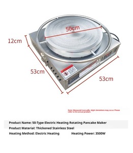 <b>Electric</b> Pancake Griddle 400mm Single Plate Non-Stick With Led Display 1500-2000W <b>Electric</b> Heating - Product Image 4