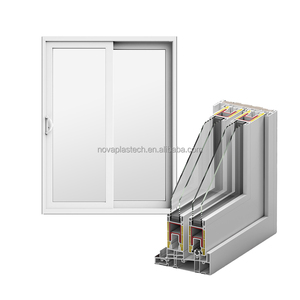 Tùy chỉnh hiện đại pháp thiết kế nhựa PVC cửa trượt hồ sơ căn hộ đa-loại PVC Glass Patio cửa trượt sợi thủy tinh - Product Image 5