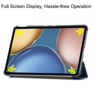 Funda Triple Plegable para Tablet de Material PU y PC para <span class=keywords><strong>Huawei</strong></span> <span class=keywords><strong>Mate</strong></span> Pad de 10.4 Pulgadas y Honor V7 V6 con Forro de Microfibra - Product Image 4