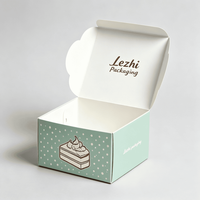 Boîte à gâteau jetable personnalisée de qualité alimentaire pour boulangerie, emballage de desserts pour boutique et restaurant