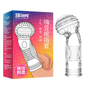 Funda Vibradora Transparente de TPE Texturizado de Varios Tamaños con Batería Integrada para Estimulación Clitoriana Masculina - Product Image 6