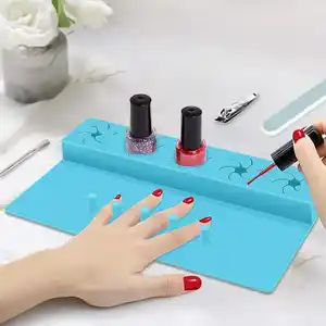 Siliconen Make-Up Borstelhouder Cosmetische Opbergdoos Desktop Organisatoren Nagellak Organizer