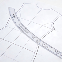 Règle de coupe professionnelle pour vêtements, métrique et impériale, pour la confection de patrons, marque ZKJ, fabriquée au Zhejiang