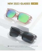 Lunettes de soleil de cyclisme rétro classiques Wu Wu 2025 tendance, haute qualité UV400, monture PC rouge, logo personnalisé, vente en gros complète