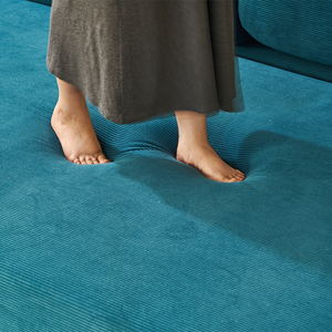 Canapé modulaire compressé en velours côtelé, mousse haute résilience, canapé sectionnel sans assemblage pour petit espace, salon, appartement - Product Image 3