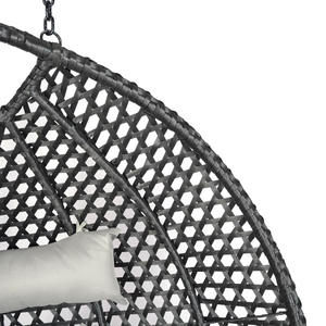 Hitree Double siège extérieur jardin rotin Patio oeuf chaise en osier balançoire fonction suspendue pour salon cour métal matériel - Product Image 6