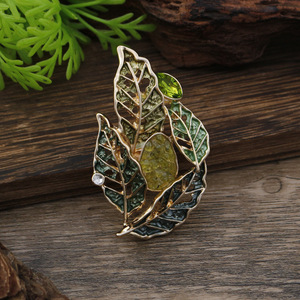TX35 Broche Magnético Vintage con Diseño de Hoja Hueca para Hiyab y Pañuelo, Sin Agujero - Product Image 5