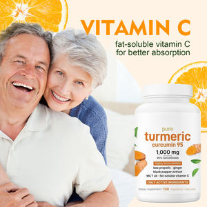 नीम हल्दी करक्यूमिन 1000 मिलीग्राम अवशोषित अल्ट्रा मजबूत हर्बल पूरक एंटीऑक्सिडेंट प्रतिरक्षा समर्थन ट्यूमर संयुक्त समर्थन कैप्सूल - Product Image 4