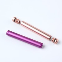 Meilleure Vente Usine : Tube Métallique en Aluminium pour Cigarettes, Double Vis, Hermétique, 110 mm, Taille King Size, Personnalisable avec Logo Gravé