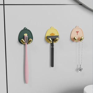 Wall Mounted Plug Hooks Round Adhesive No Drill Punch Free Cable Storage <b>Rack</b> For <b>Kitchen</b> Wall Organizing - Product Image 3